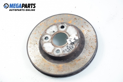 Brake disc for Toyota Corolla (E110) 1.3, 75 hp, hatchback, 3 doors, 1997, position: front