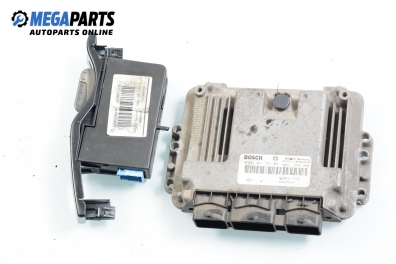 ECU incl. card and reader for Renault Laguna II (X74) 1.9 dCi, 120 hp, station wagon, 2005 № Bosch 0 281 011 723