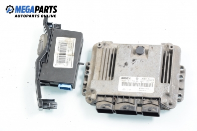 ECU cu cititor și card pentru Renault Laguna II (X74) 1.9 dCi, 120 cp, combi, 2005 № Bosch 0 281 011 723