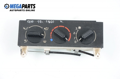 Panel heating for Renault Clio 1.4, 75 hp, 3 doors, 1992