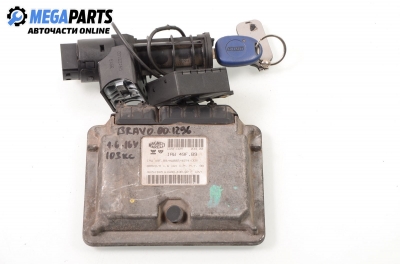 ECU cu cheie de contact și imobilizator for Fiat Bravo 1.6 16V, 103 hp, 2000 № IAW 49F.89