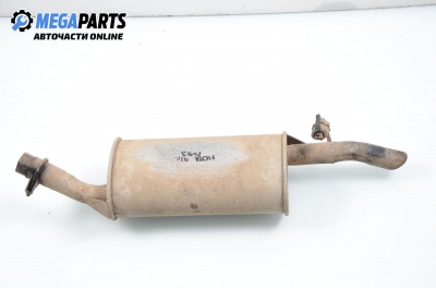 Rear muffler for Ford Fiesta III (1989-1997) 1.1, hatchback