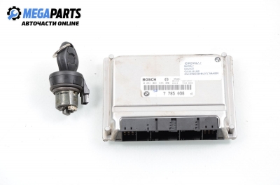 ECU incl. ignition key for BMW 3 (E46) 2.0 D, 136 hp, sedan, 1999 № BOSCH 0 281 001 445 