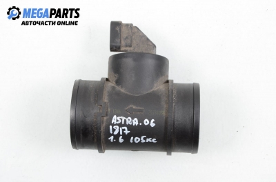 Air mass flow meter for Opel Astra H 1.6, 105 hp, hatchback, 3 doors, 2006