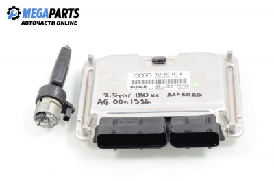 ECU cu cheie de contact pentru Audi A6 Allroad 2.5 TDI Quattro, 180 cp automat, 2000 № 4Z7 907 401 A