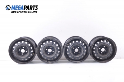 Steel wheels for Toyota Yaris (1999-2005) 14 inches, width 5.5 (The price is for the set)