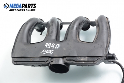 Intake manifold for Peugeot 306 1.9 D, 69 hp, hatchback, 5 doors, 1999