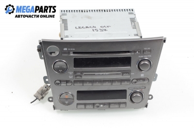 CD player and climate control panel for Subaru Legacy 2.0, 138 hp, station wagon, 2005