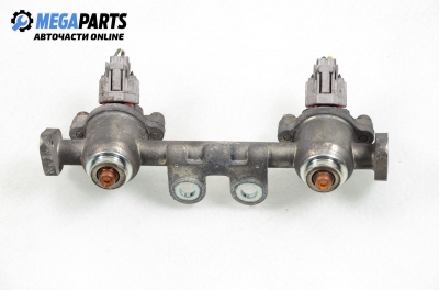 Fuel rail with injectors for Subaru Legacy 2.5, 150 hp, station wagon automatic, 1998, position: left