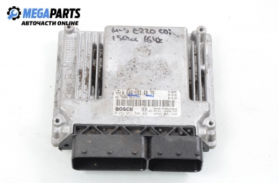 ECU for Mercedes-Benz E W211 2.2, 150 hp, station wagon, 5 doors automatic, 2003 № Bosch 0 281 011 344