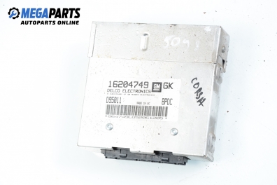 ECU for Opel Corsa B 1.4, 60 hp, 3 doors, 1995 № 16204749