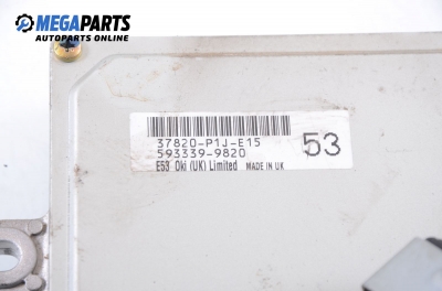 ECU cu cheie de contact și imobilizator pentru Honda Civic VI 1.4 16V, 90 cp, combi, 1999 № 37820-P1J-E15