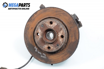 Knuckle hub for Peugeot 306 1.6, 89 hp, hatchback, 5 doors, 1997, position: front - right
