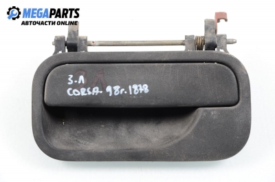 Außengriff für Opel Corsa B 1.0 12V, 54 hp, 5 türen, 1998, position: links, rückseite