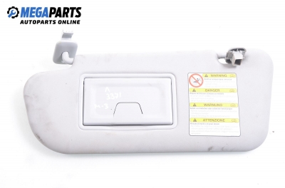 Parasolar, volan pe dreapta pentru Mazda 3 2.0, 150 cp, sedan, 2009, poziție: stânga