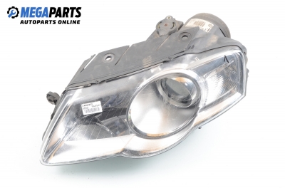 Headlight for Volkswagen Passat (B6) 2.0 TDI, 170 hp, station wagon automatic, 2007, position: left № 3C0 941 005 T