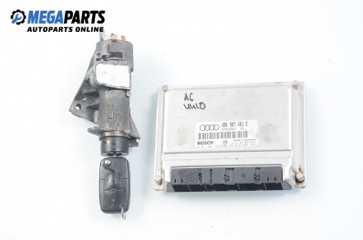 ECU cu cheie de contact pentru Audi A6 (C5) 2.5 TDI, 150 cp, combi, 1999 № Bosch 0 281 001 833