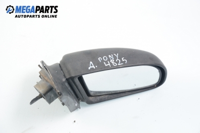 Mirror for Hyundai Pony 1.3, 67 hp, hatchback, 5 doors, 1991, position: right