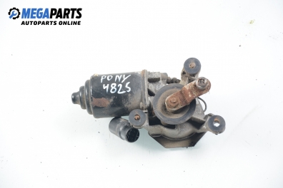 Motor ștergătoare parbriz for Hyundai Pony 1.3, 67 hp, hatchback, 1991, position: fața