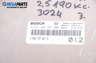 ECU cu cheie de contact pentru Alfa Romeo 166 2.5 24V, 190 cp, sedan, 1998 № Bosch 0 261 204 707