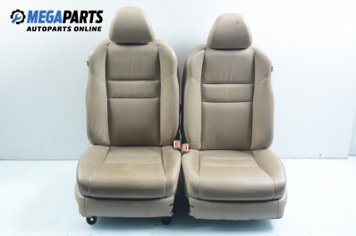 Leather seats with electric adjustment and heating for Honda Accord VII 2.2 i-CTDi, 140 hp, sedan, 2004