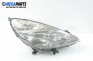 Headlight for Peugeot 607 2.2 HDi, 133 hp, sedan automatic, 2001, position: right