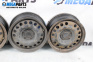 Steel wheels for Opel Zafira A Minivan (04.1999 - 06.2005) 15 inches, width 6, ET 49 (The price is for the set)