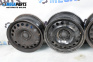 Steel wheels for Opel Meriva A Minivan (05.2003 - 05.2010) 15 inches, width 6, ET 43 (The price is for the set)