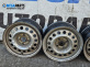 Jante din oțel for Volkswagen Polo Variant (04.1997 - 09.2001) 14 inches, width 6, ET 38 (Prețul este pentru un set)