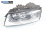 Headlight for Audi A8 (D3) 3.0, 220 hp automatic, 2004, position: left Hella