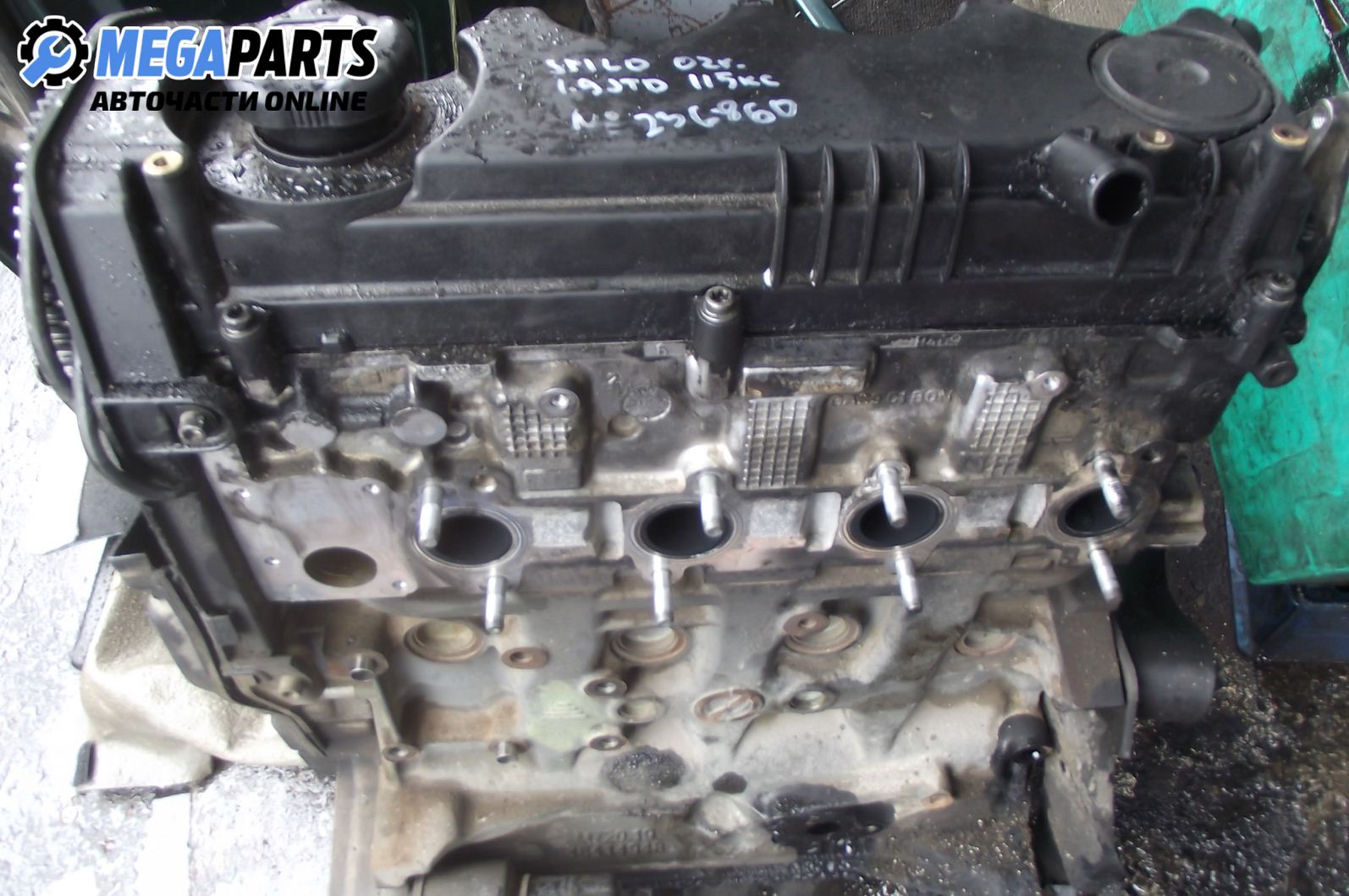 Engine For Fiat Stilo 1.9 Jtd, 115 Hp, Station Wagon, 2002 Code: 192 A1.000 Price: € 254.00