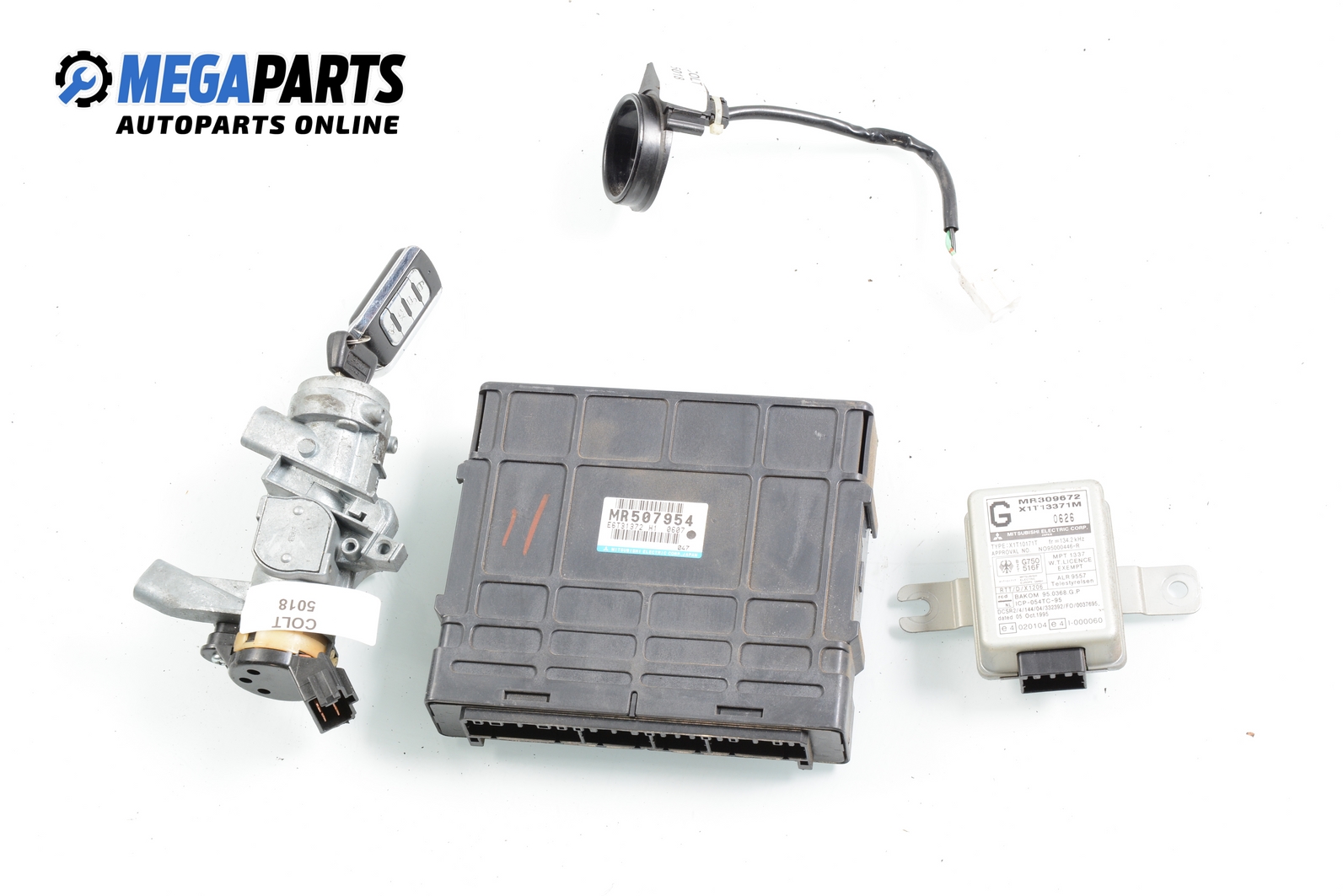 ECU incl. ignition key and immobilizer for Mitsubishi Colt V 1.3